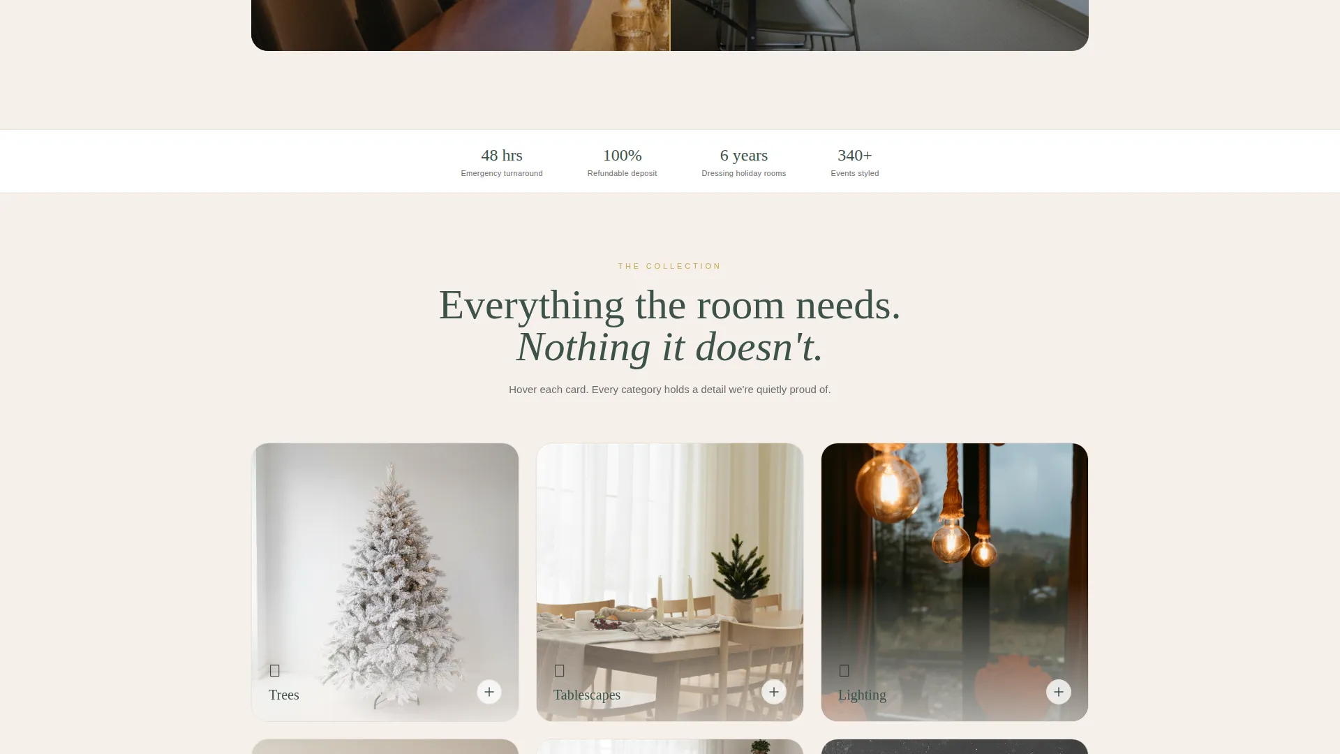 Luxe Christmas Rental Landing Page Template