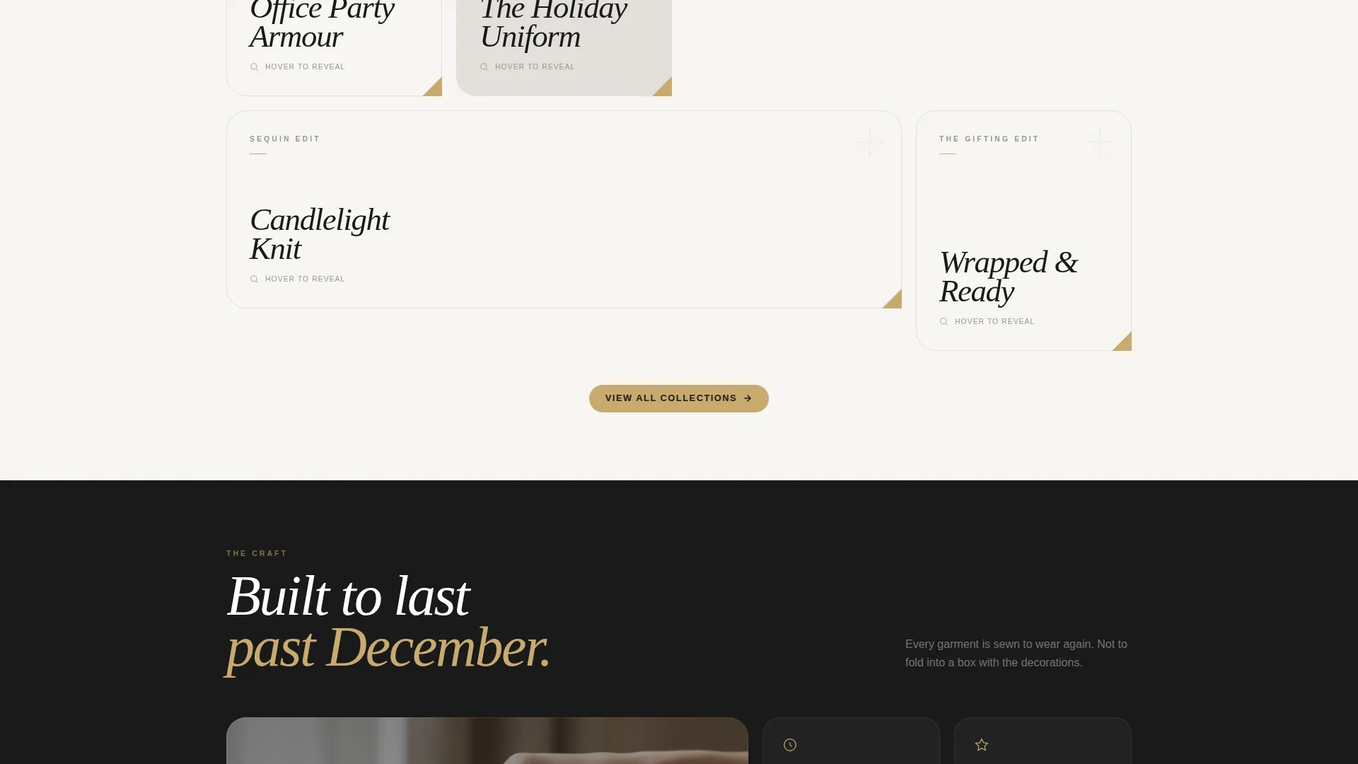 Elegant Christmas Landing Page Template