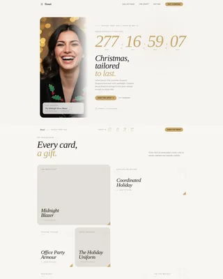 Elegant Christmas Landing Page Template
