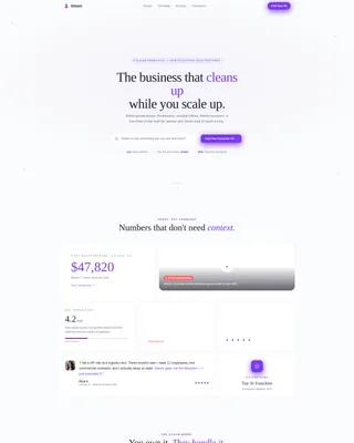Cleaning Franchise Landing Page Template