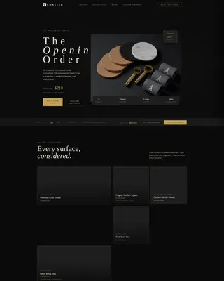 Coasters & Barware Store Portfolio & Case Study Website Template