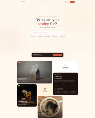 Curated Coffee & Tea Subscription Landing Page