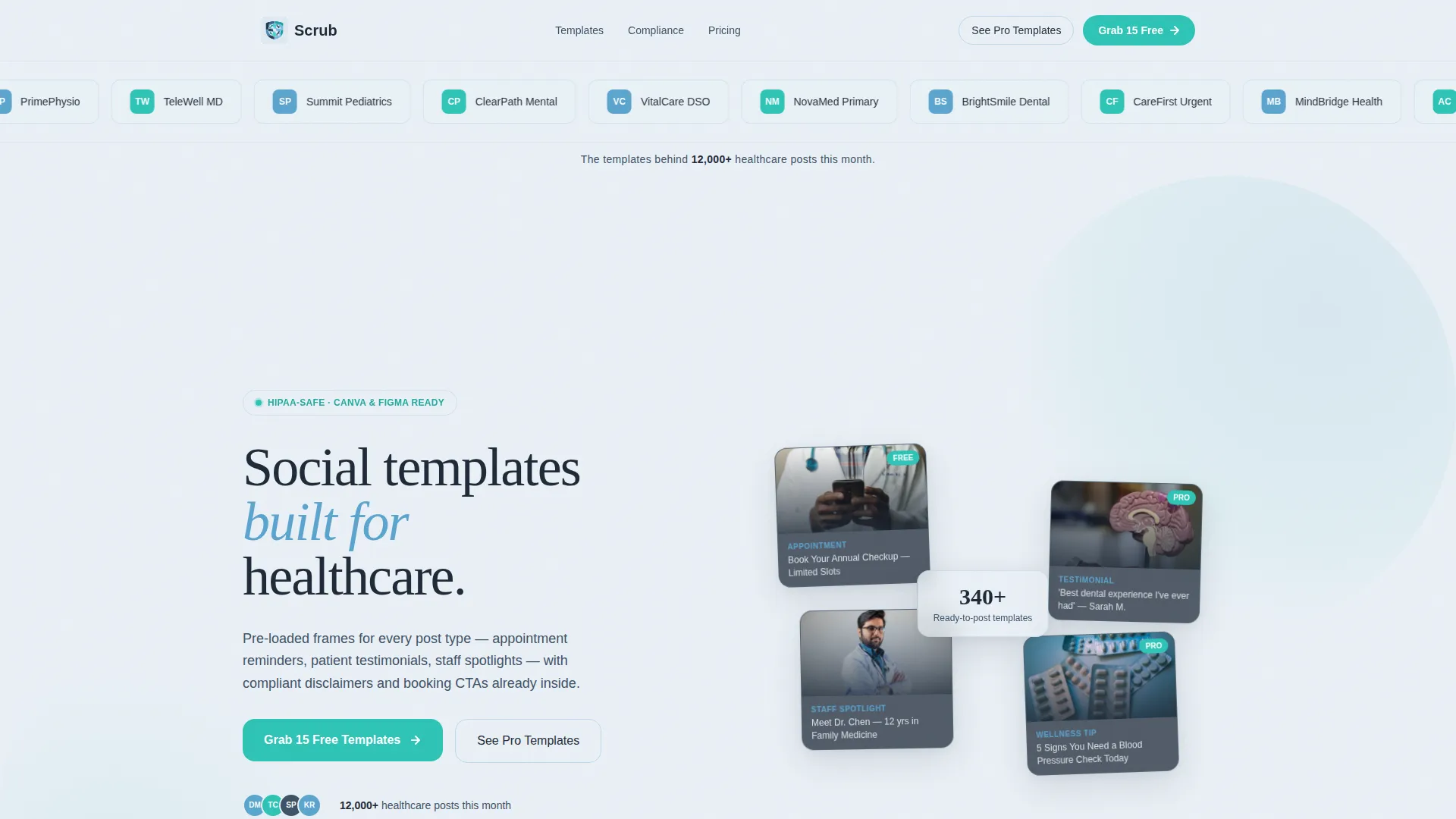 Healthcare Digital Presence Advanced Booking Website Template