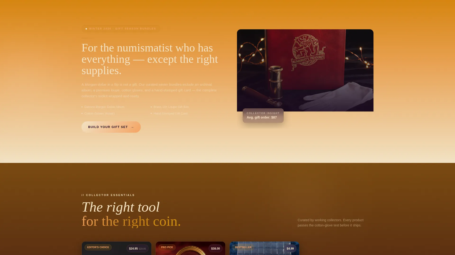 Advanced Coin & Numismatics Professional Website Template