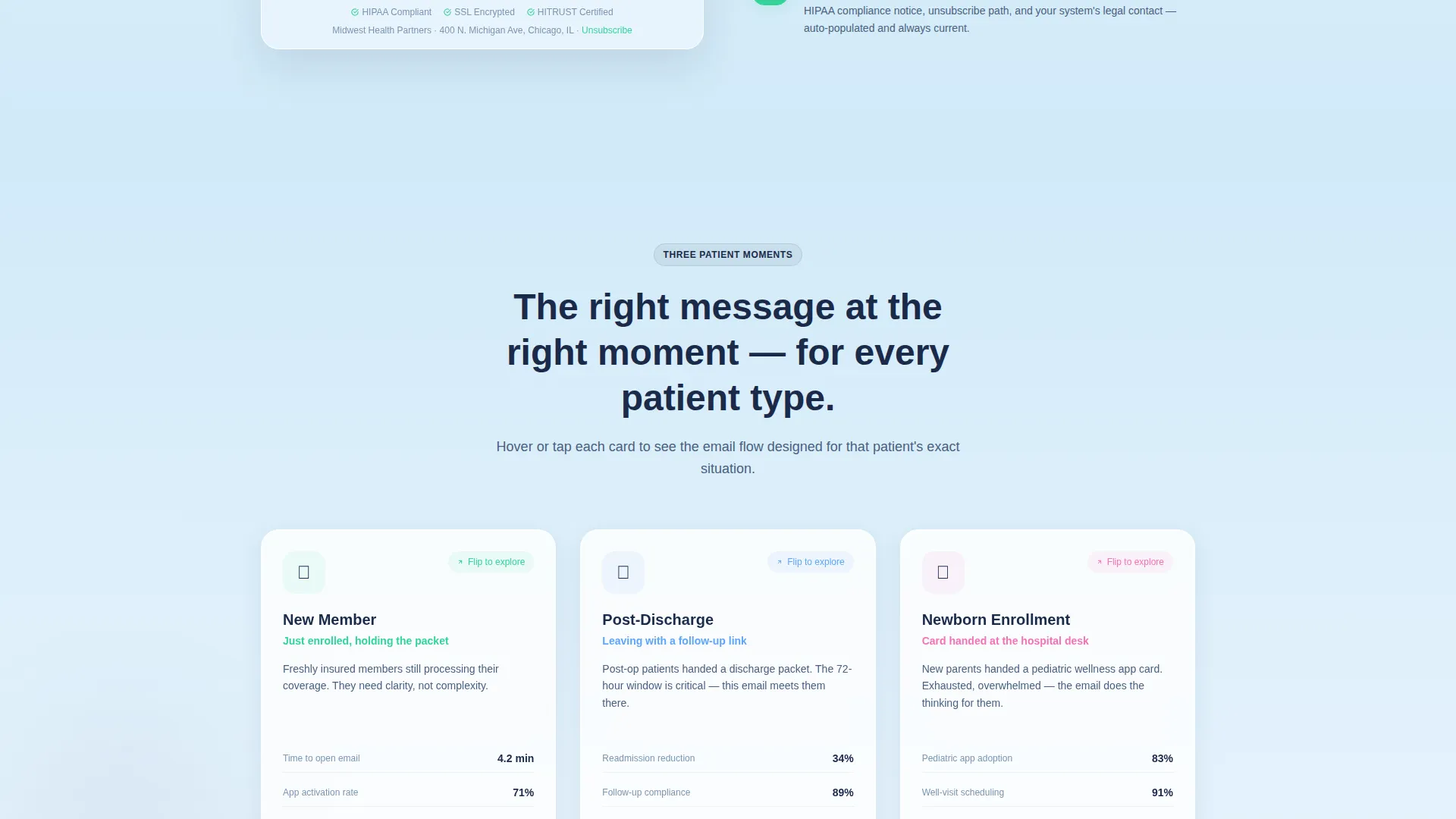 Healthcare Email Marketing Specialist Professional Website Template