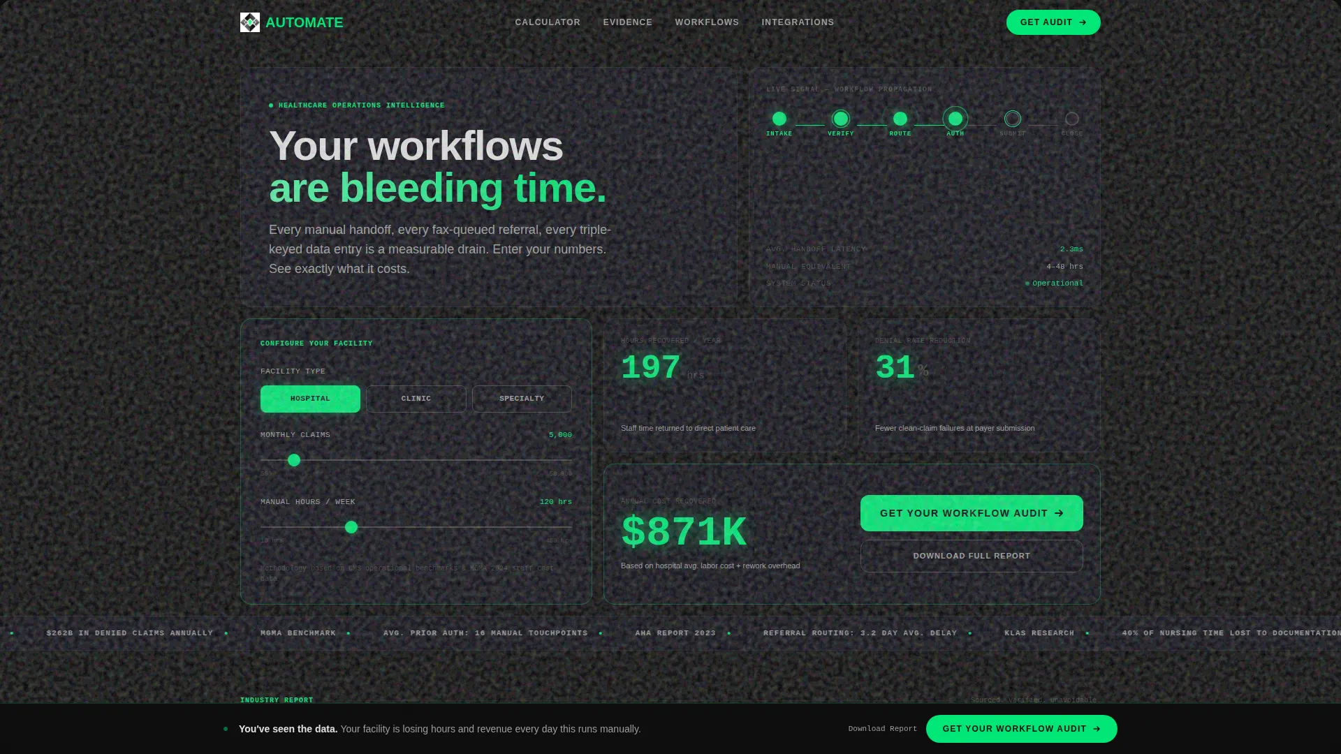 Healthcare Software Premium Cost Calculator Website Template