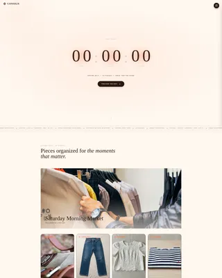 Curated Vintage Consignment Landing Page Template
