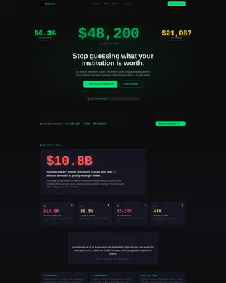 AI for Higher Education Pricing Website Template