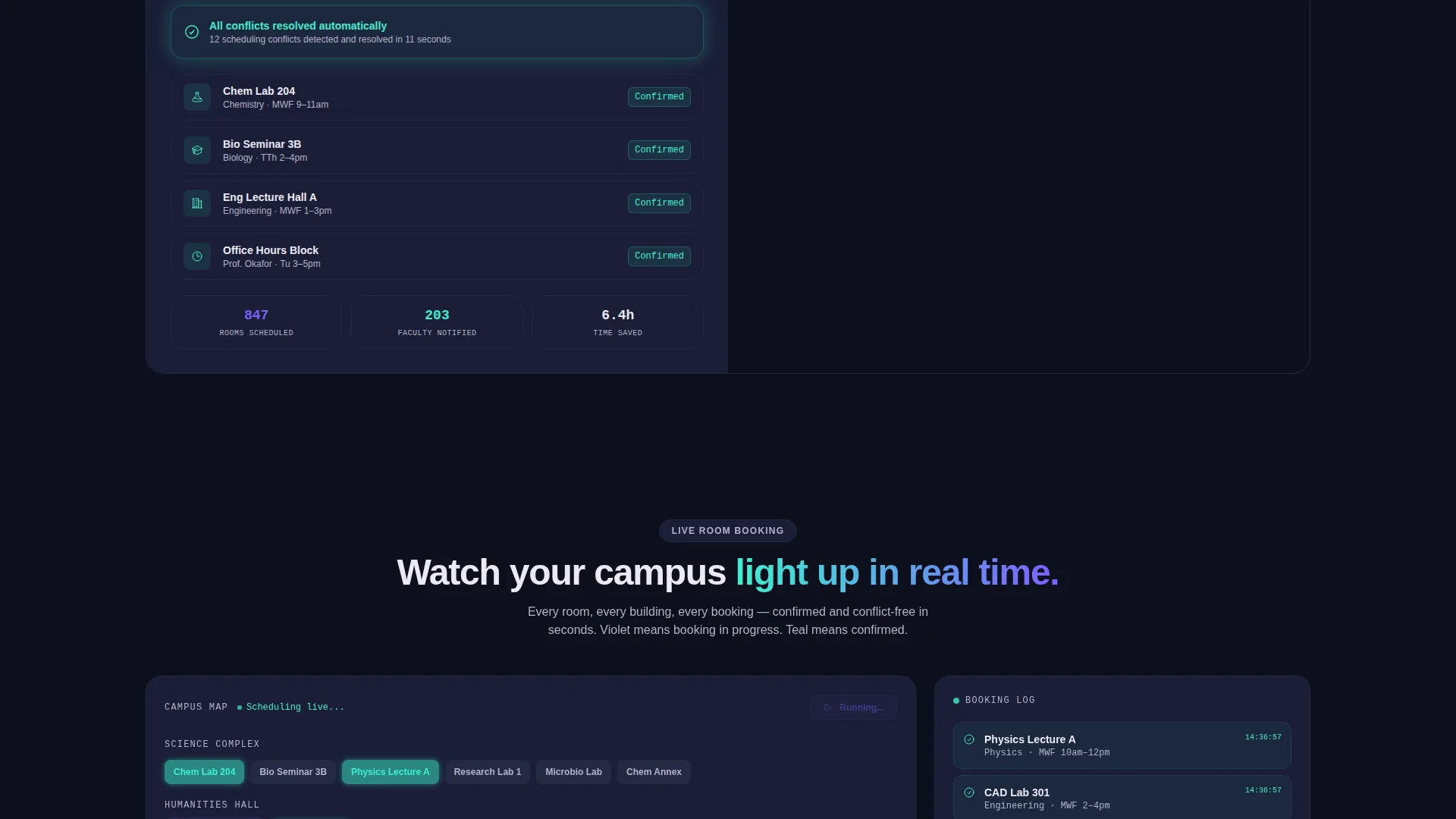Higher Education Digital Presence Booking Website Template