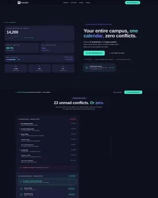 Higher Education Digital Presence Booking Website Template
