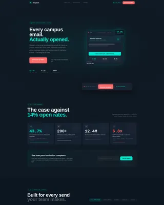 Higher Education Digital Presence Portfolio Website Template