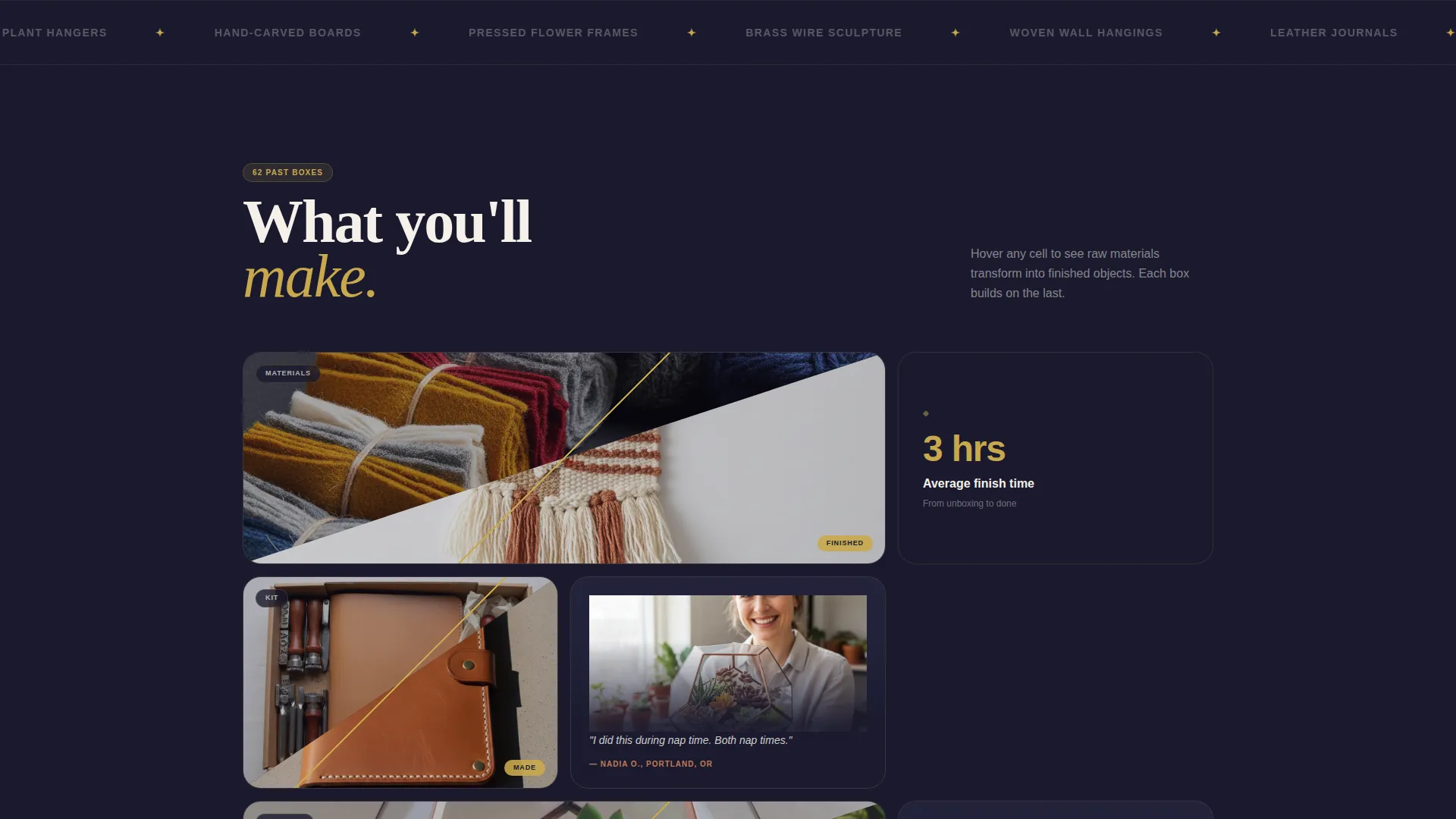 Specialist Subscription Box Services Portfolio & Case Study Website Template