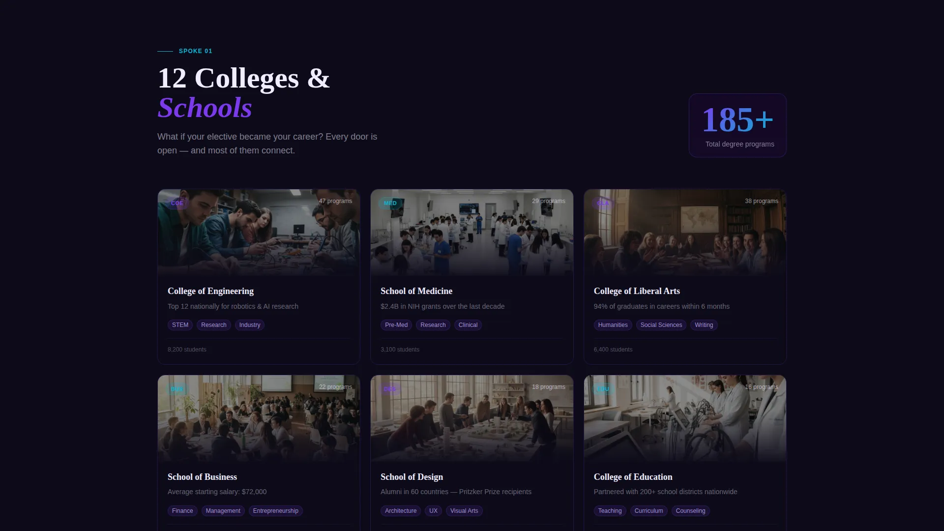 Higher Education Digital Presence Professional Website Template