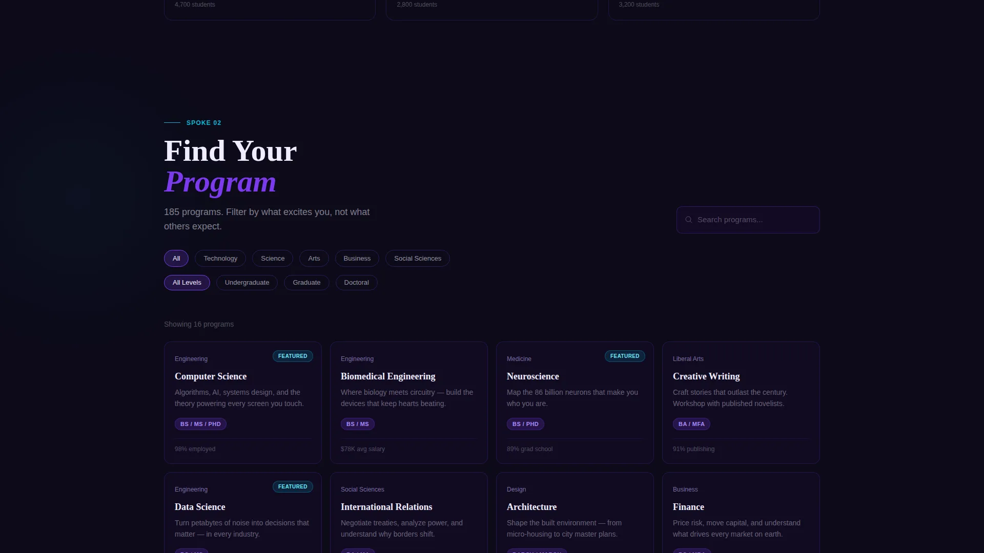 Higher Education Digital Presence Professional Website Template