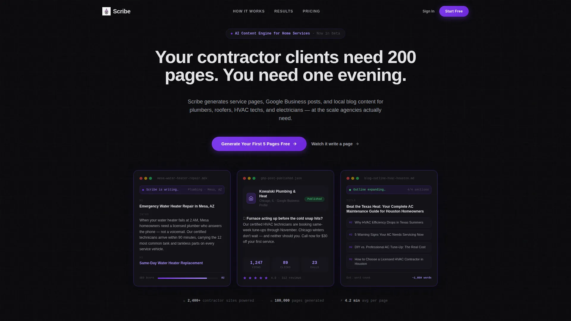 AI for Home Reviews Website Template