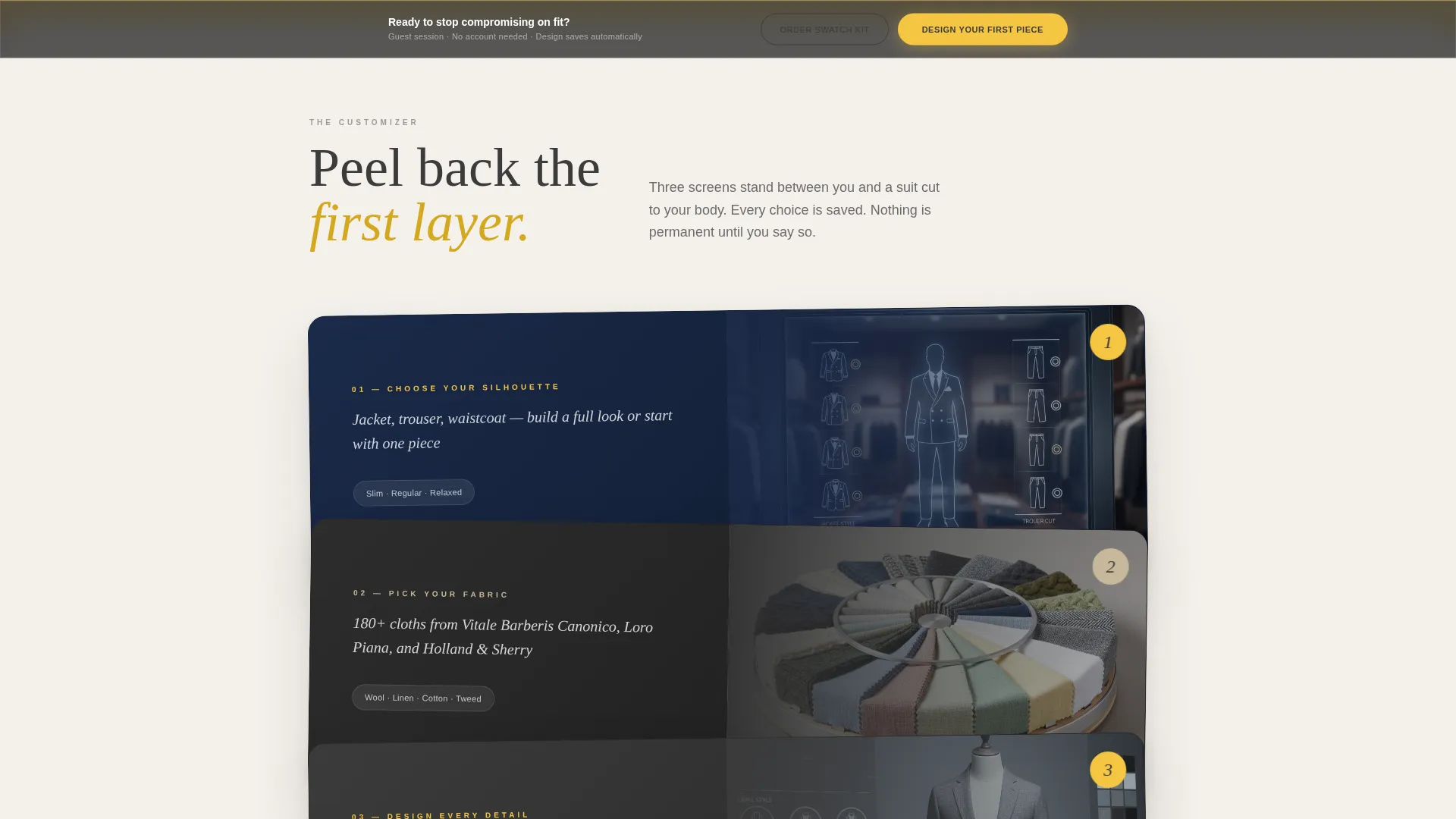 Bespoke Tailoring Landing Page Template