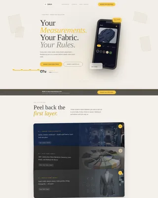 Bespoke Tailoring Landing Page Template