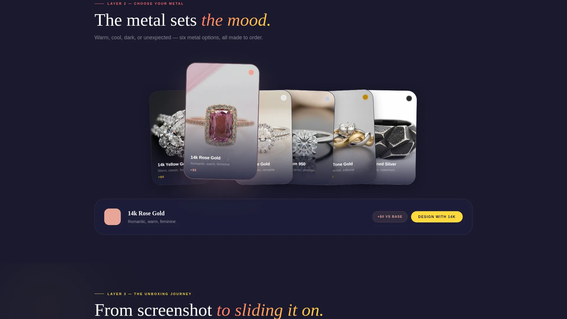 Custom Engagement Ring Landing Page Template
