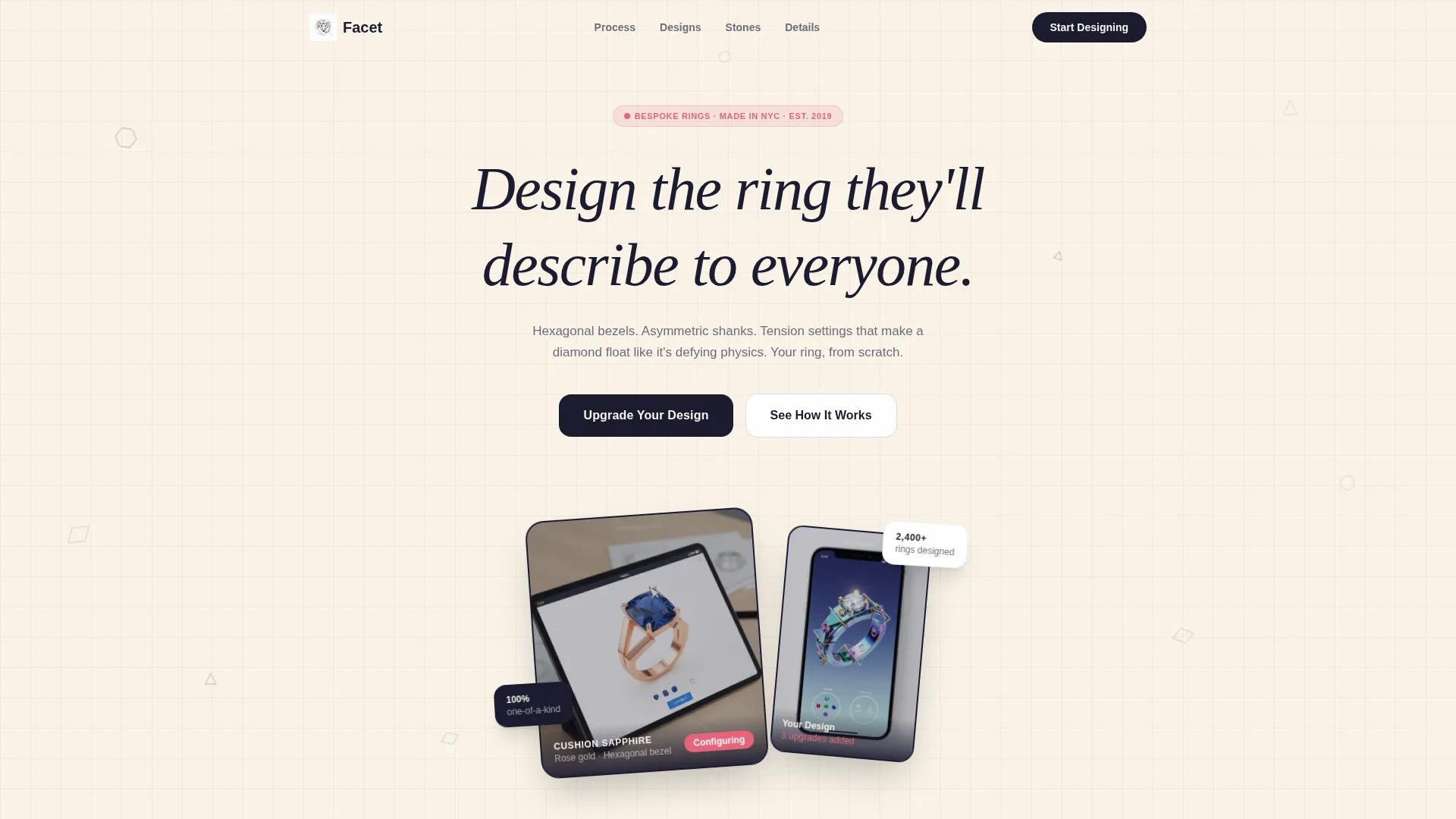 Custom Engagement Ring Landing Page Template
