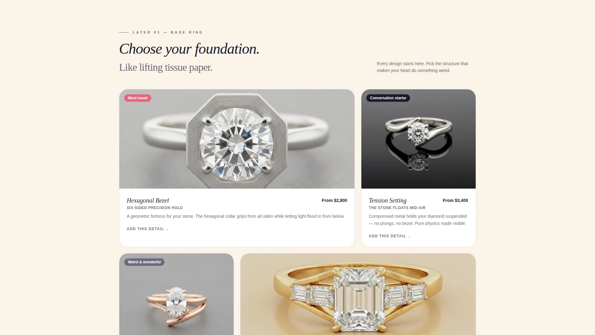 Custom Engagement Ring Landing Page Template