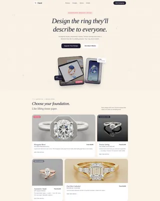 Custom Engagement Ring Landing Page Template