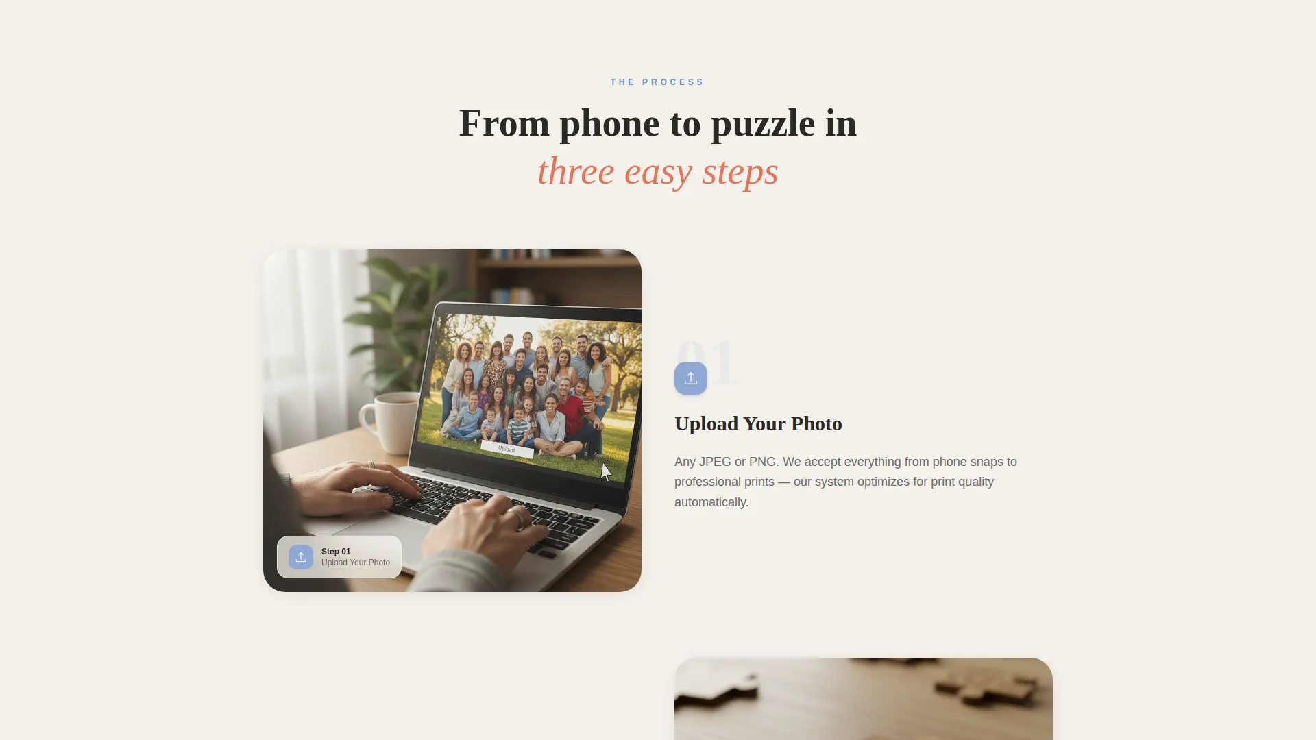 Playful Custom Puzzle Landing Page Template
