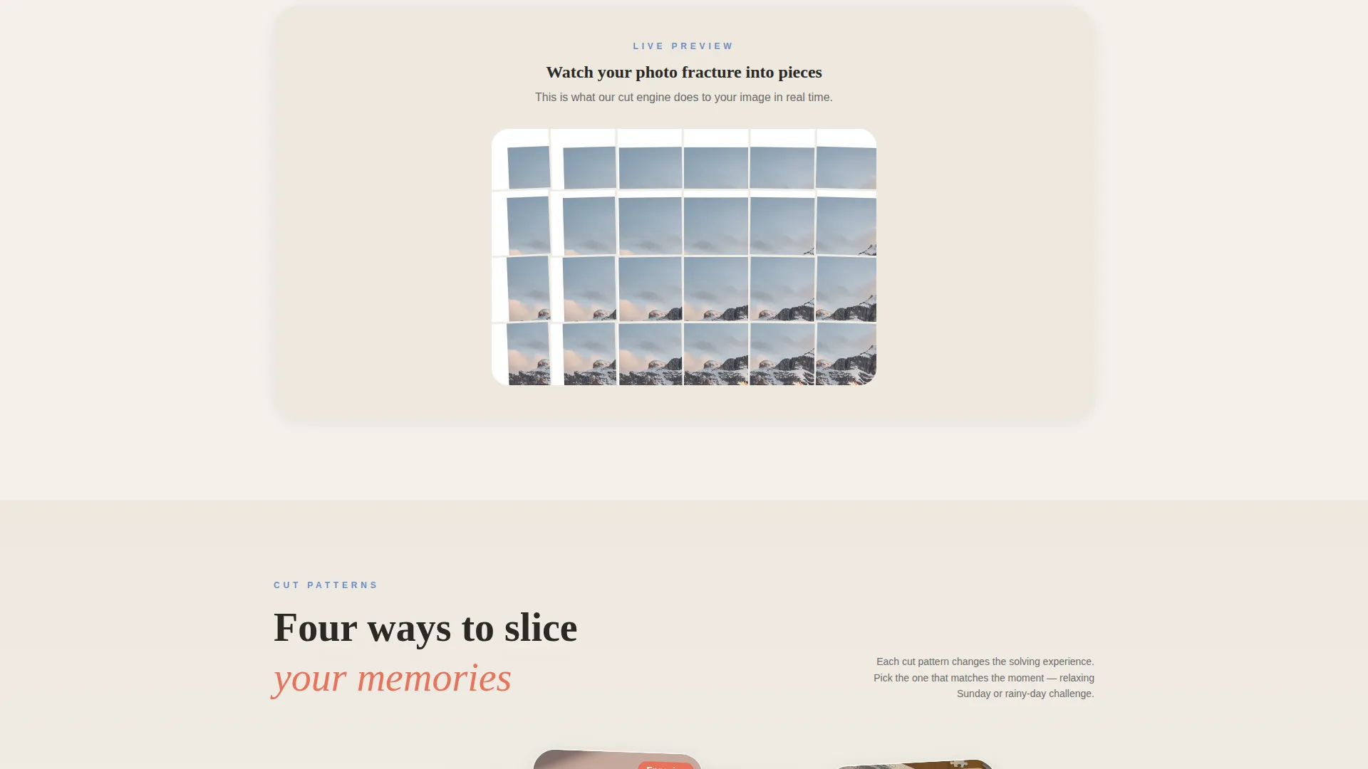 Playful Custom Puzzle Landing Page Template