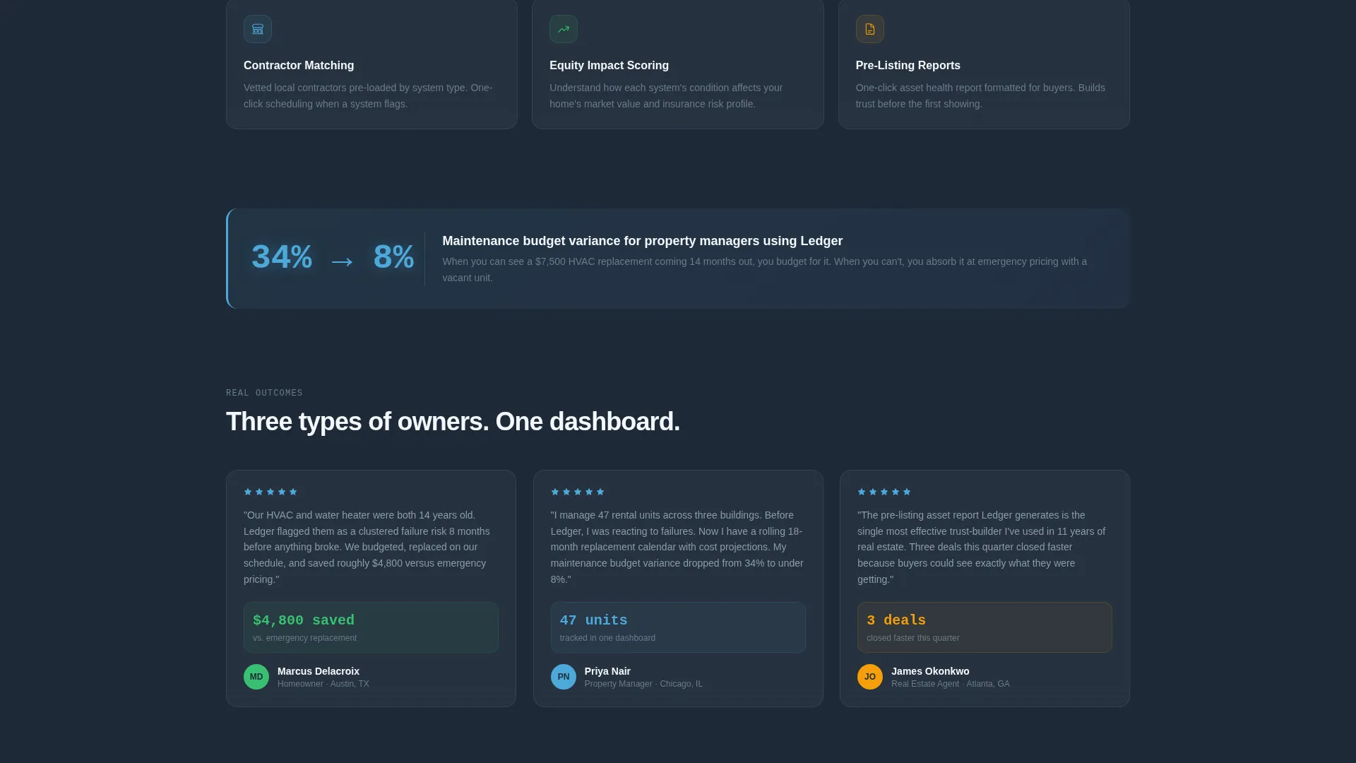 Home Services Asset Management Landing Page Template