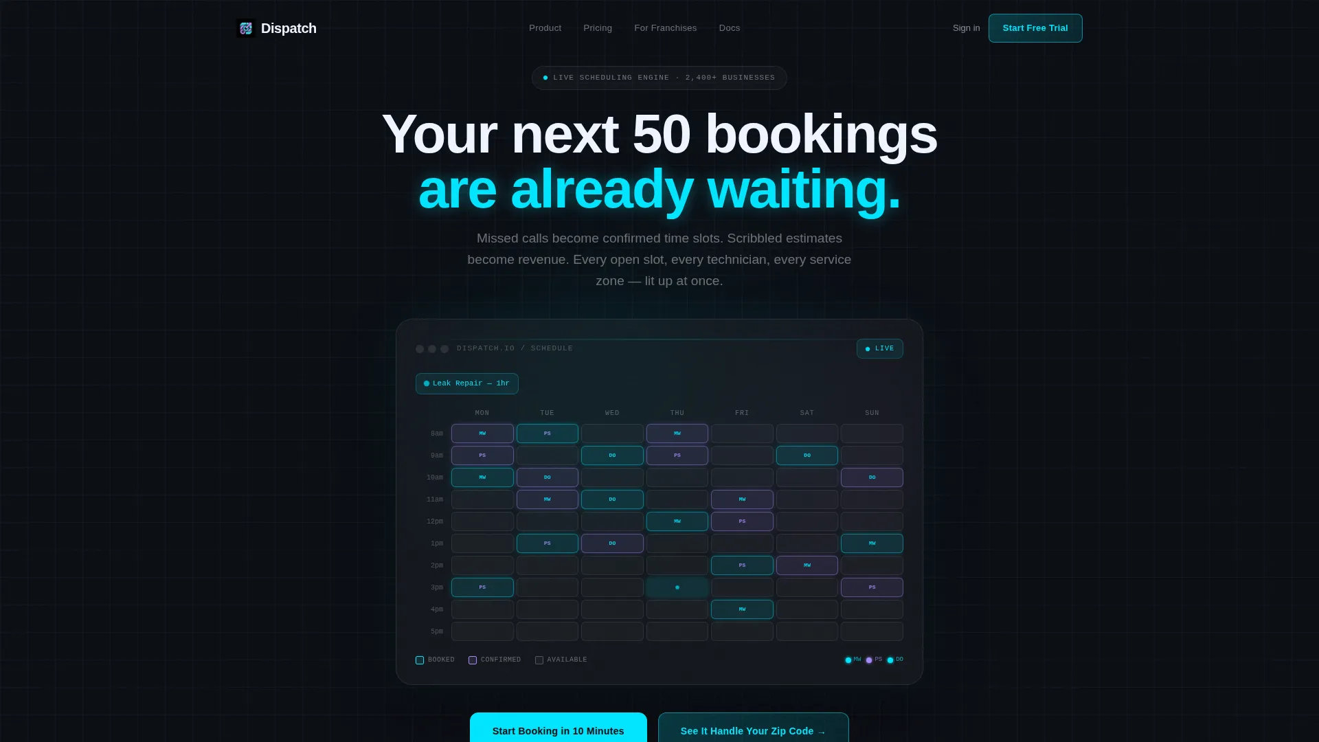 Service Coordination Landing Page Template