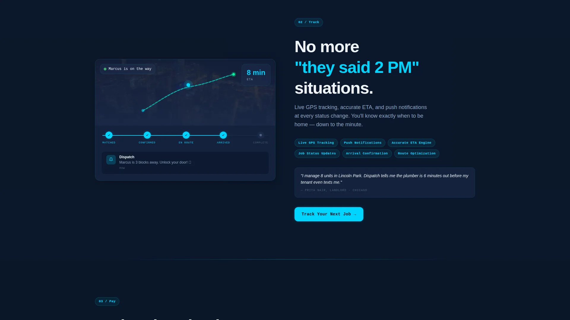 Home Services Booking App Landing Page Template