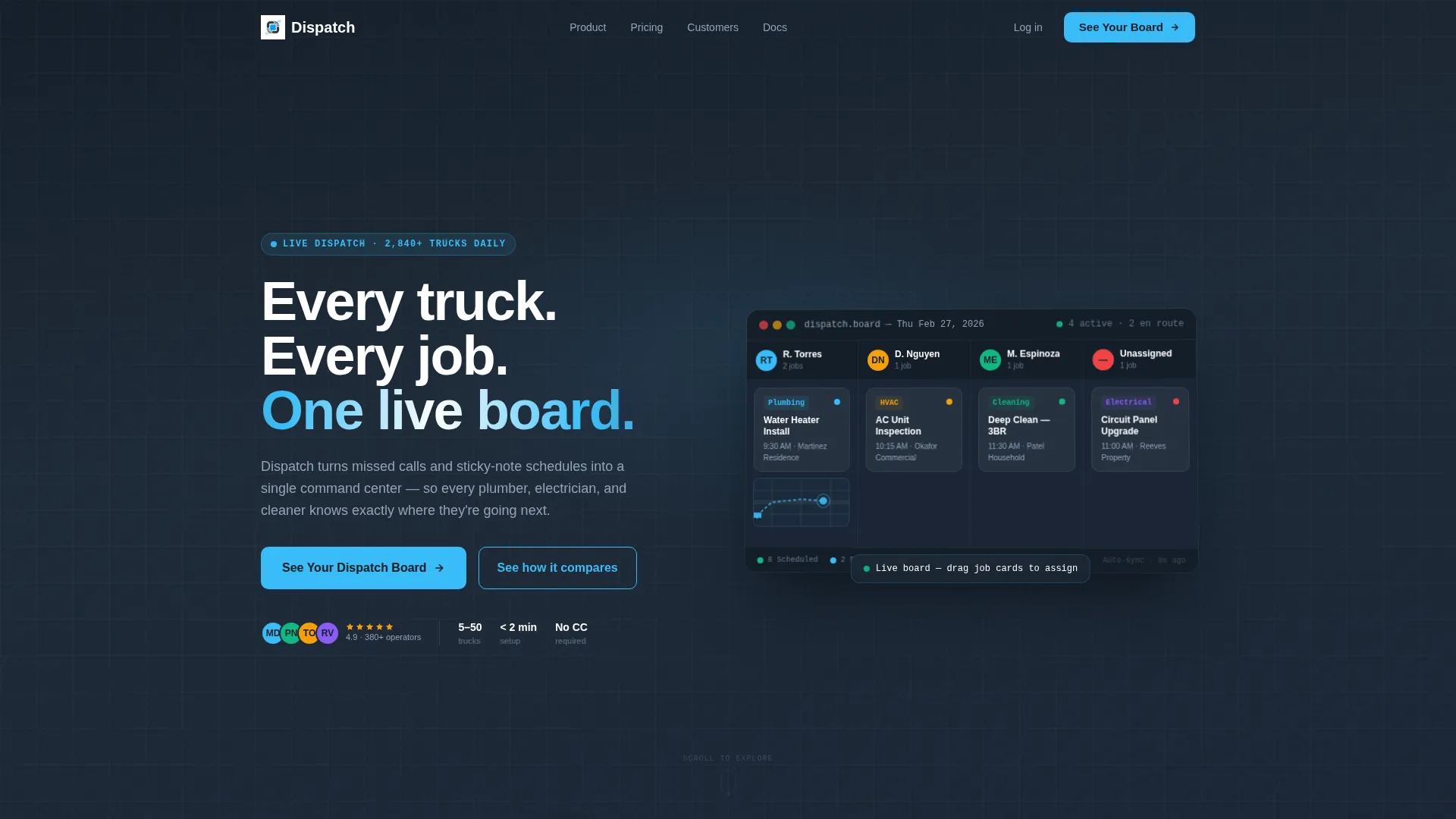 Field Service Landing Page Template