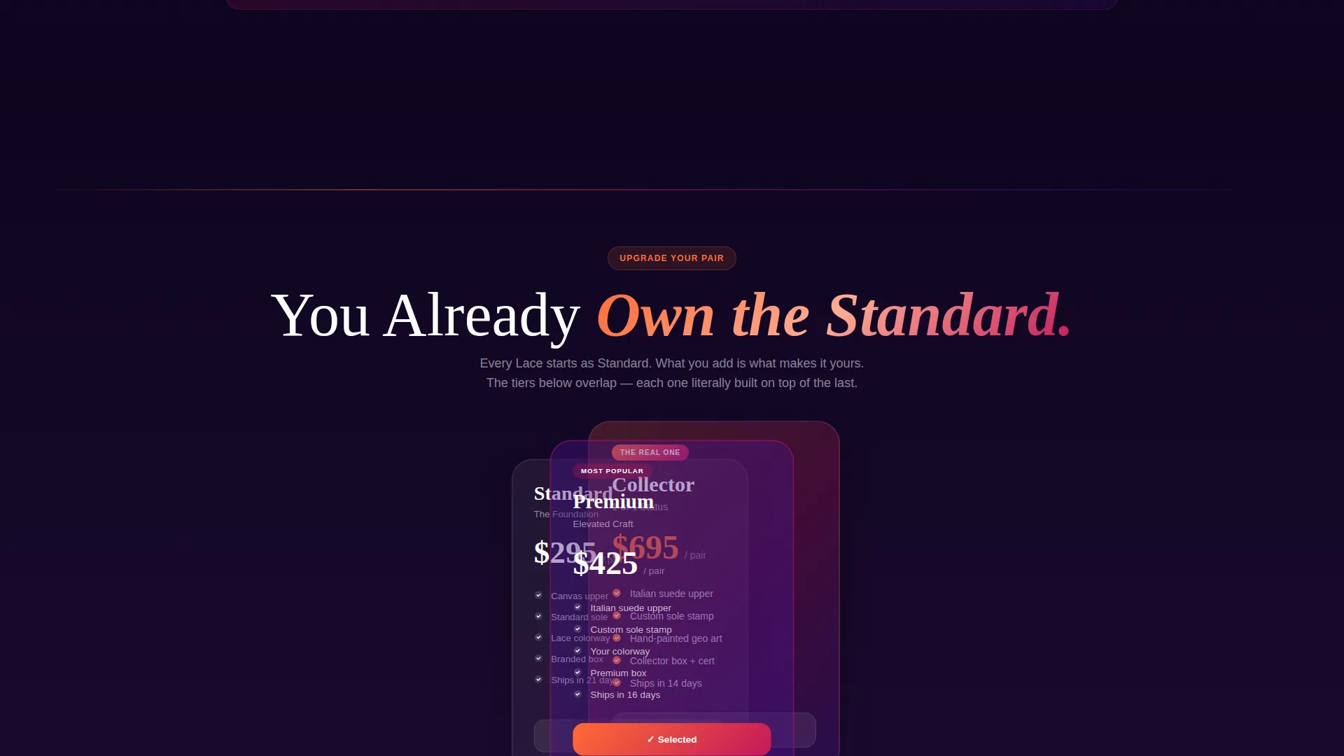 Custom Sneaker Landing Page Template | Playful Geometric
