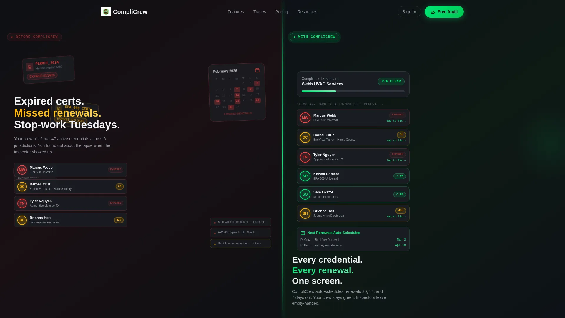 Compliance Platform Landing Page Template