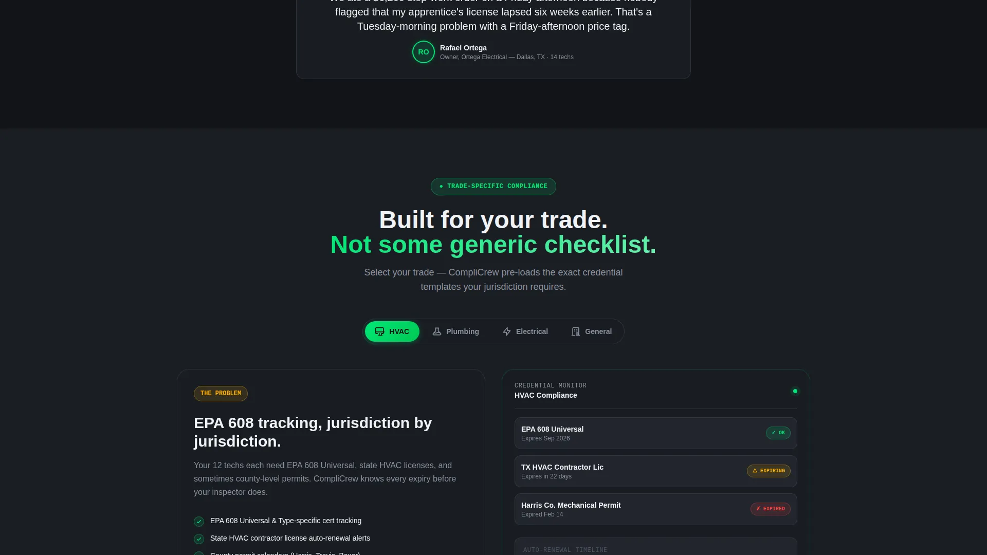 Compliance Platform Landing Page Template