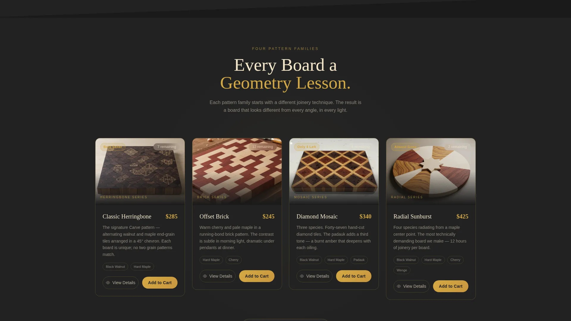 Heirloom Kitchenware Landing Page Template