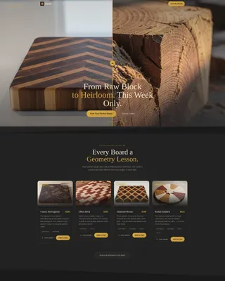 Heirloom Kitchenware Landing Page Template