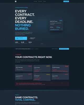 Home Services Contract Management Landing Page