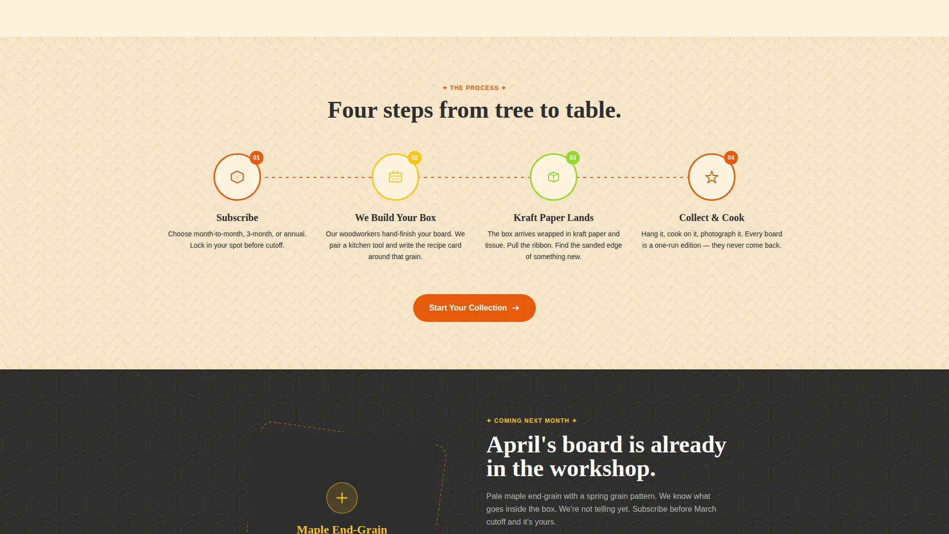 Artisan Subscription Box Landing Page Template