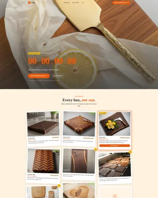 Artisan Subscription Box Landing Page Template