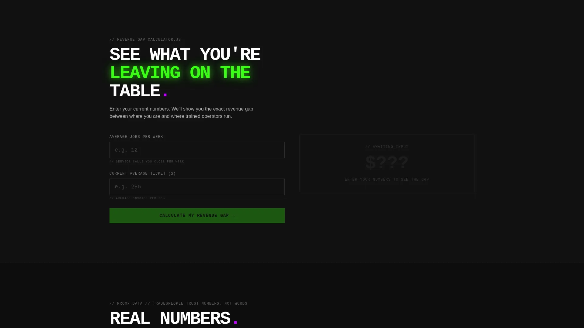 Bold Brutalist Home Services Course Landing Page