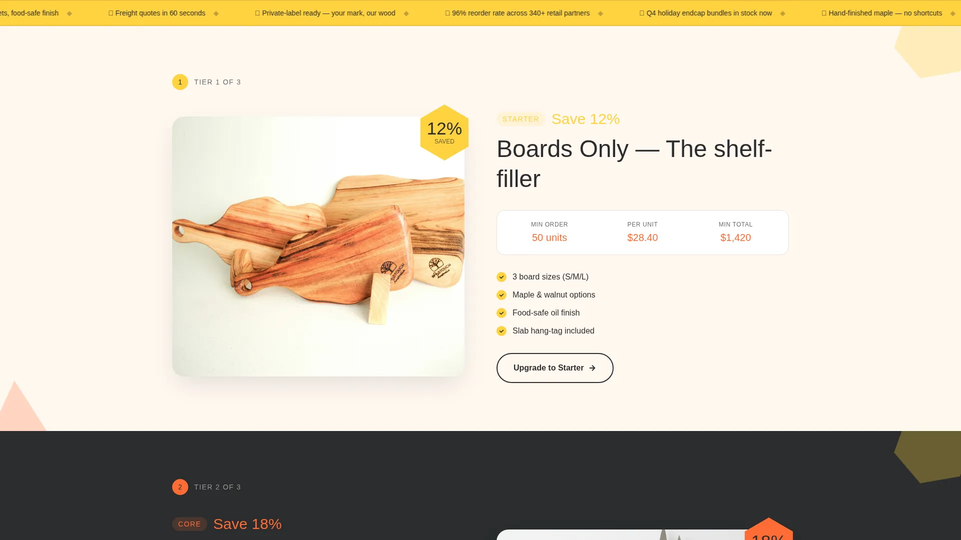 Wholesale Kitchen Accessories Landing Page Template