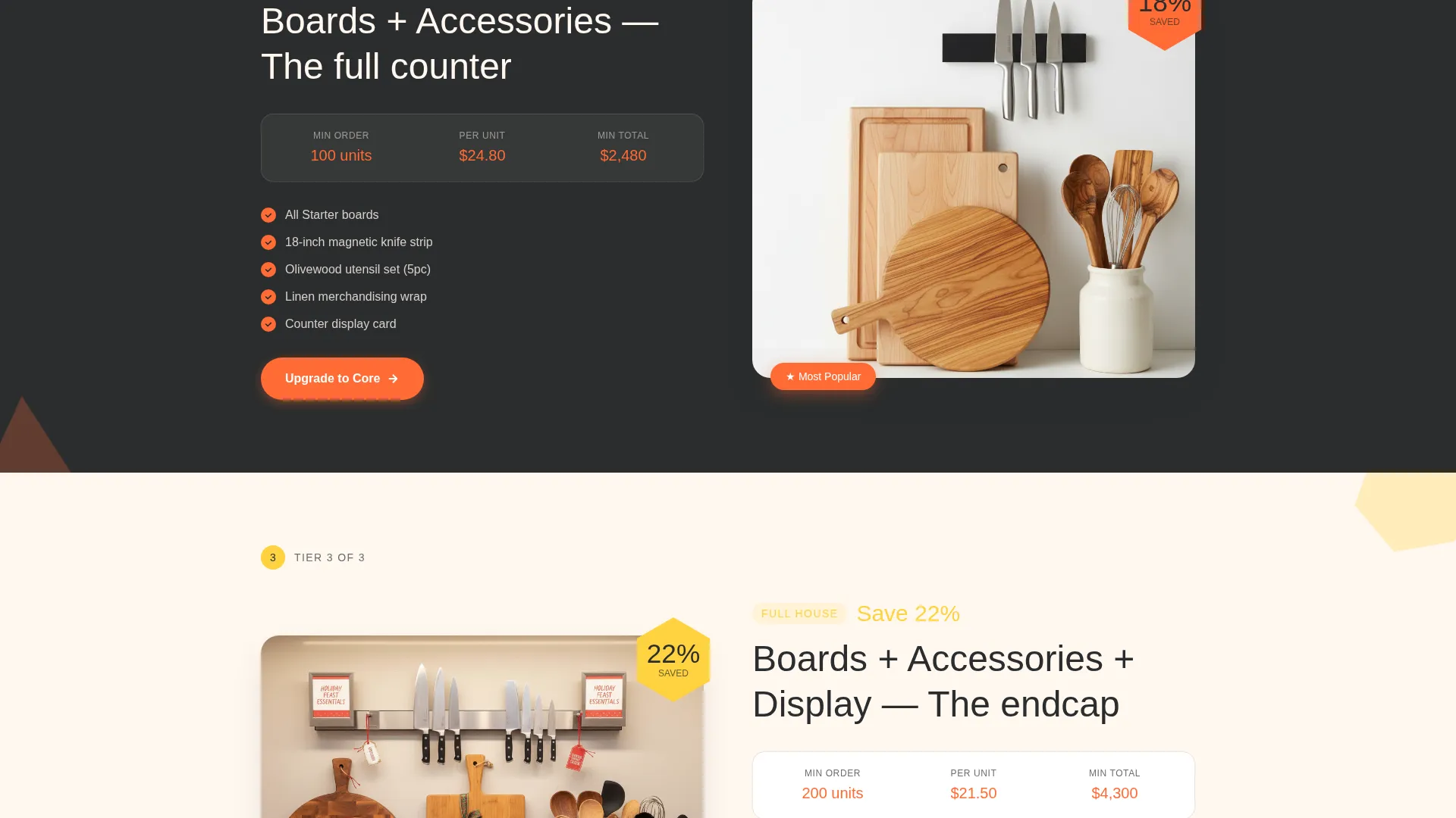 Wholesale Kitchen Accessories Landing Page Template