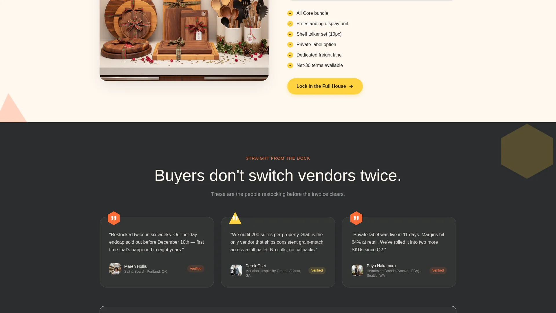 Wholesale Kitchen Accessories Landing Page Template