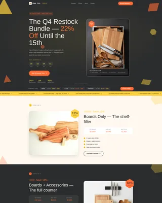 Wholesale Kitchen Accessories Landing Page Template
