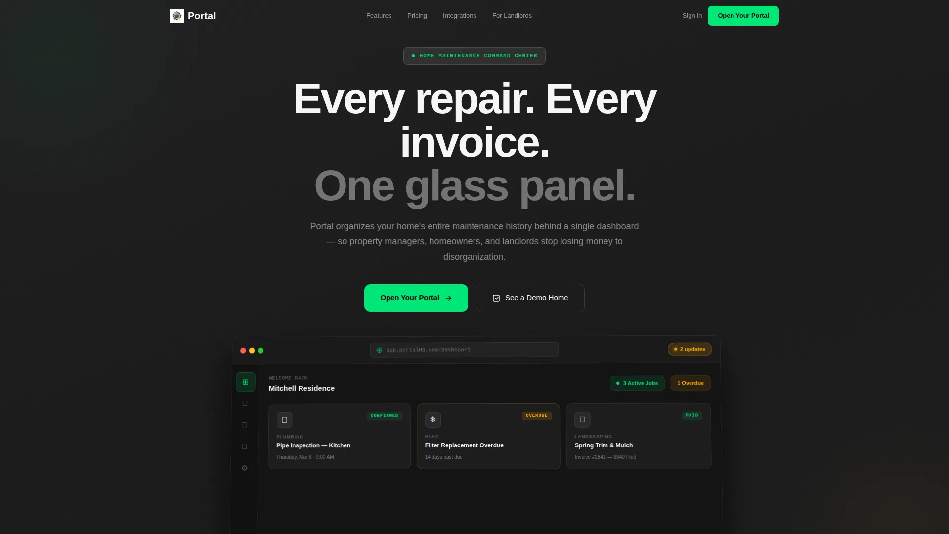 Home Ops Landing Page Template