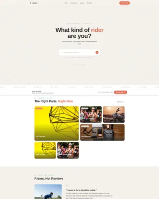 Playful Cycling Shop Quiz Landing Page Template