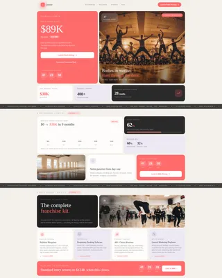 Dance Studio Franchise Landing Page Template