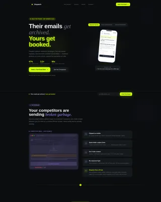 Home Services Email Marketing Landing Page Template