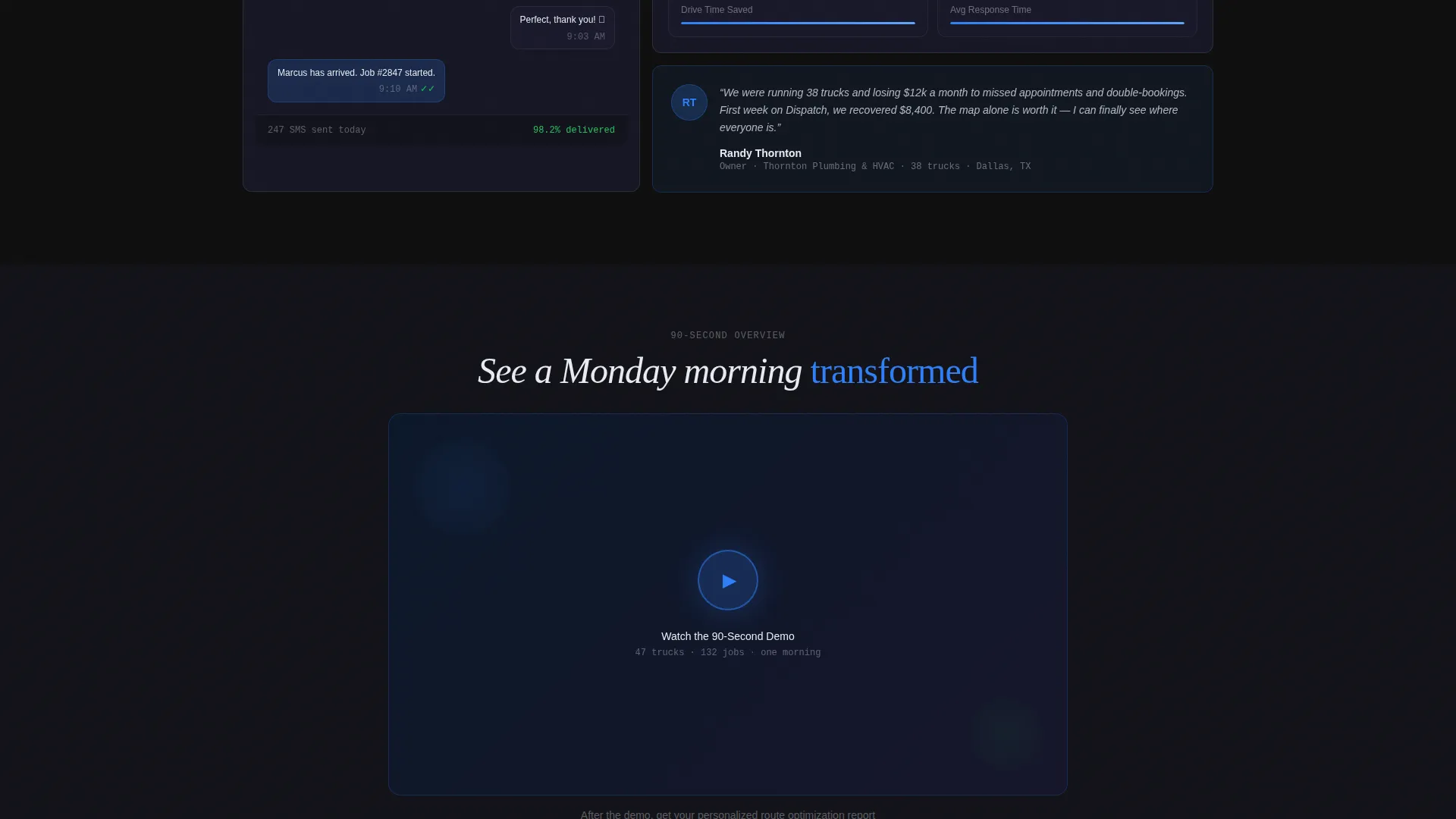 Field Service Management Landing Page Template