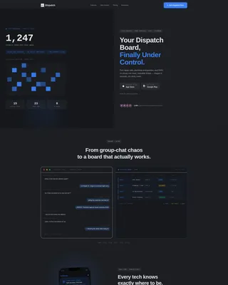 Home Services Ticketing Landing Page Template